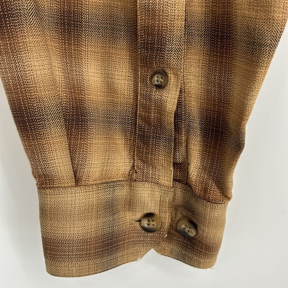 Columbia XCO Long Sleeve Plaid Button Up Shirt Men’s Size XL Tall in Tan - Picture 9 of 11